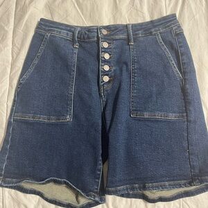 Women's Blue Denim Shorts